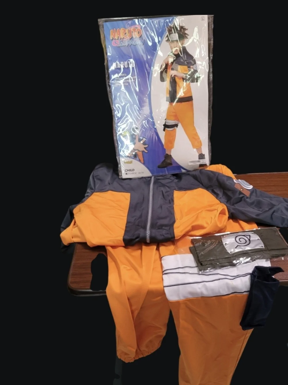 Spirit Naruto Costume in Orange and Black